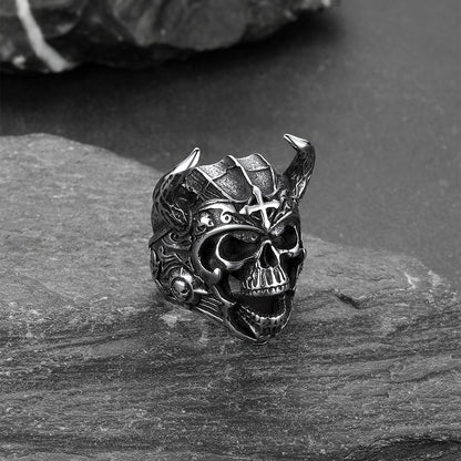 Punk Masculine Biker Skull Halloween Rings for Men