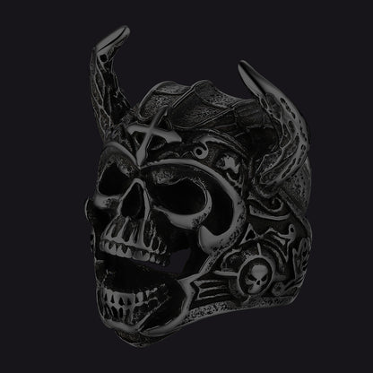 Punk Masculine Biker Skull Halloween Rings for Men