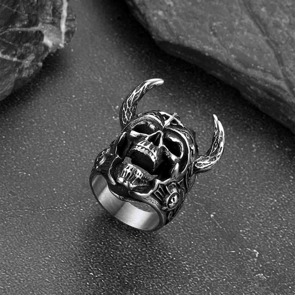 Punk Masculine Biker Skull Halloween Rings for Men