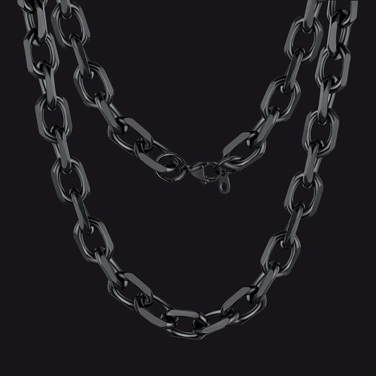 Classic Rolo Link Chain Necklace For Men 18"-30"