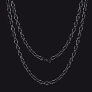Classic Rolo Link Chain Necklace For Men 18"-30"