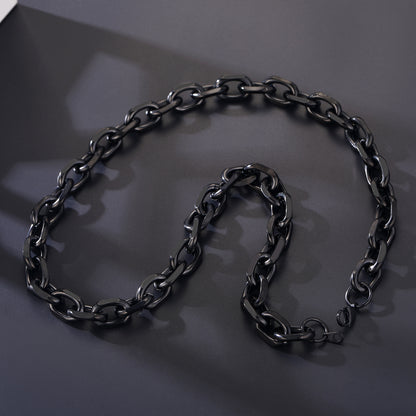 Classic Rolo Link Chain Necklace For Men 18"-30"