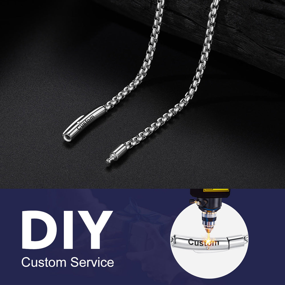 Rolo Cable Chain Necklace for Men, 2.5/3MM Width