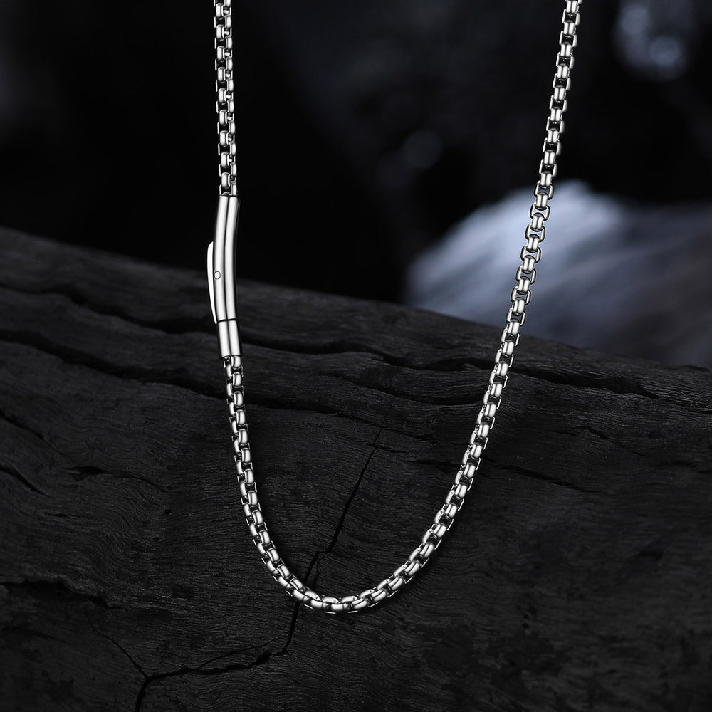 Rolo Cable Chain Necklace for Men, 2.5/3MM Width