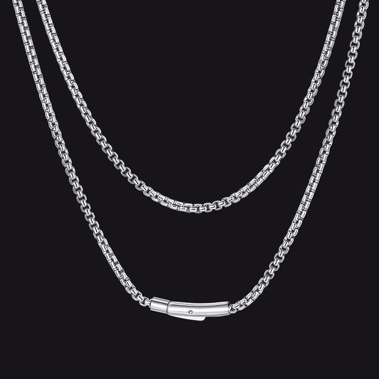 Rolo Cable Chain Necklace for Men, 2.5/3MM Widthimg