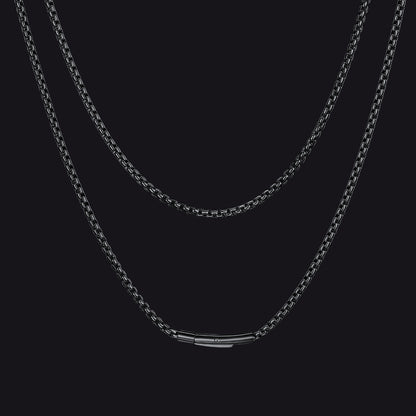 Rolo Cable Chain Necklace for Men, 2.5/3MM Width