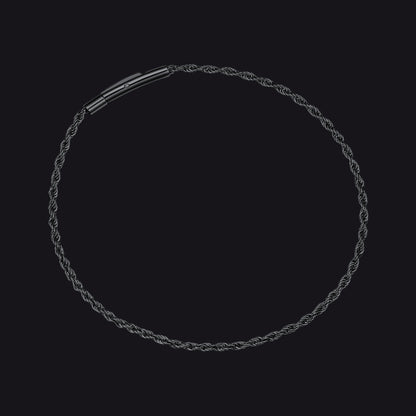 Rope Chain Link Bracelet for Men, 2mm / 3mm / 4mm / 5mm Width