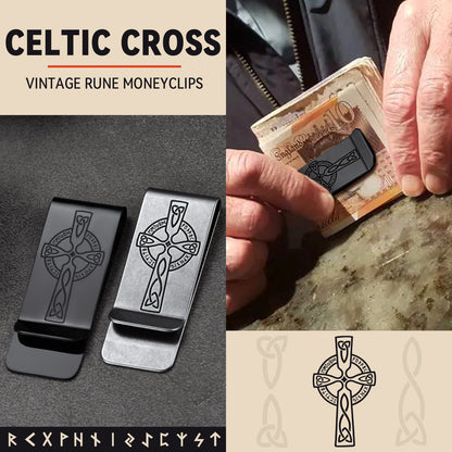 Viking Rune Cross Money Clip Slim Wallets