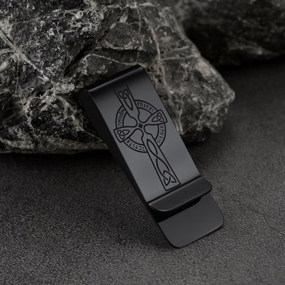 Viking Rune Cross Money Clip Slim Wallets