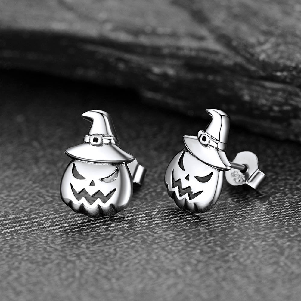 FaithHeart Halloween Pumpkin Earrings in Sterling Silver FaithHeart