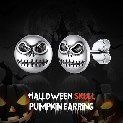 Silver Halloween Stud Earrings For Men