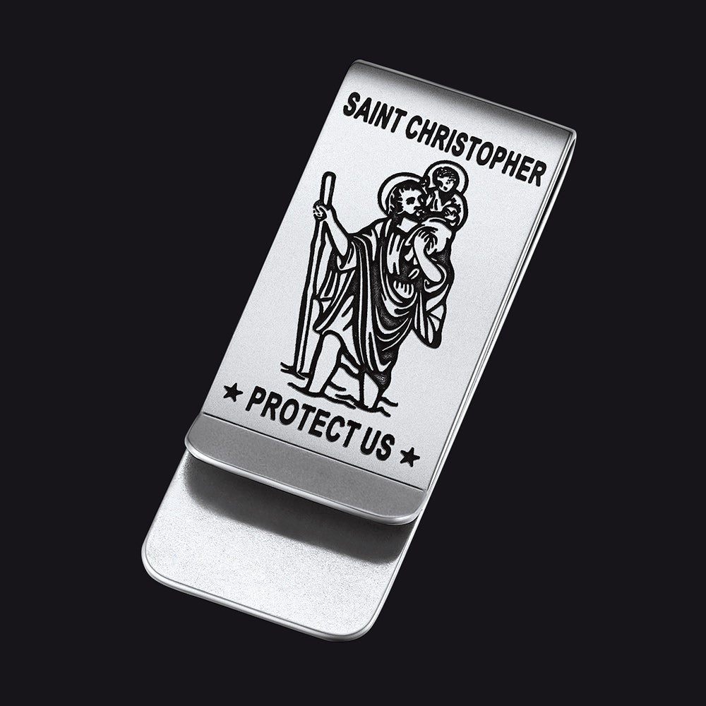 Christian Saint Christopher Money Clip