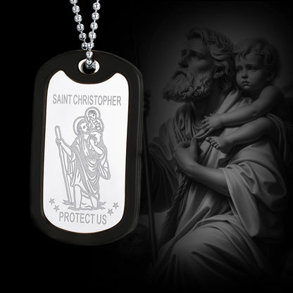 Personalised Saint Christopher Necklace For Men