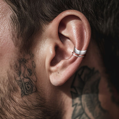 Silver Ear Cuf Non Piercing