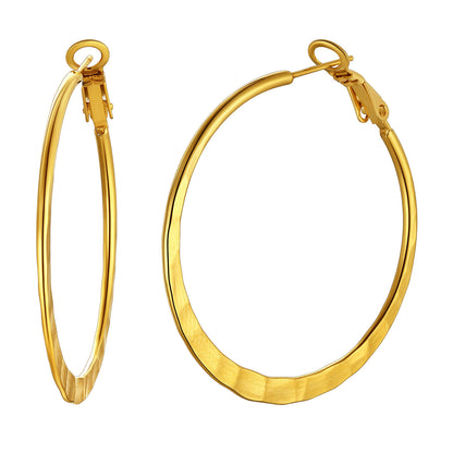 Simple Hoop Earrings for Women 30/40/60/80 MM
