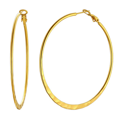 Simple Hoop Earrings for Women 30/40/60/80 MM