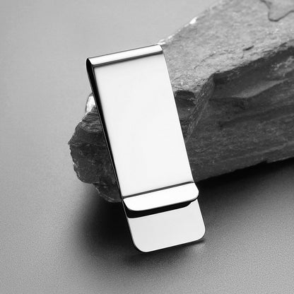 Customized Sleek Minimalist Money Clip for Men