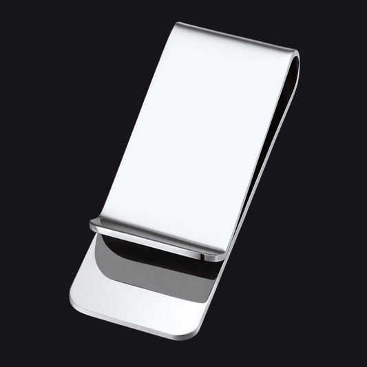 Sleek Stainless Steel Minimalist Money Clip Slim Pocket Wallet