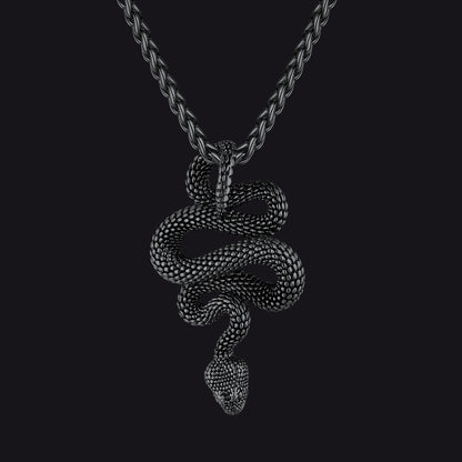 Gothic Retro Snake Necklace for Men Women