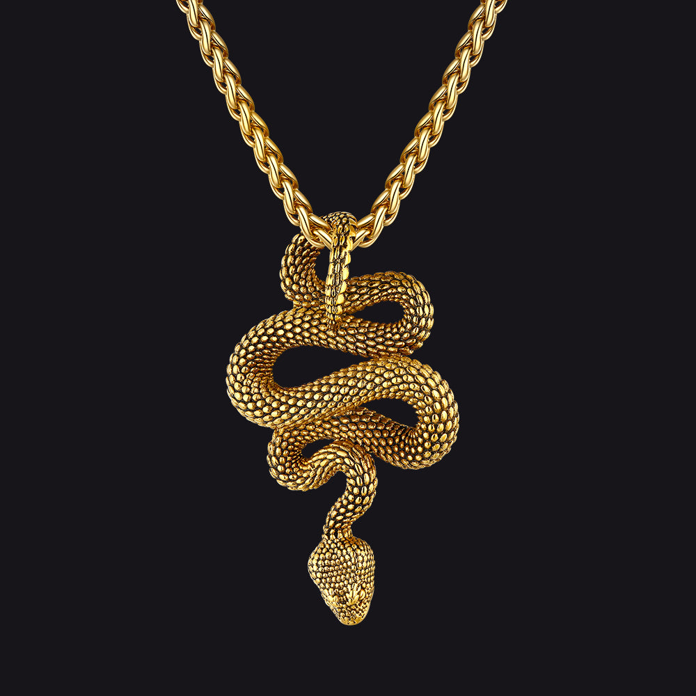 Gothic Snake Necklace for Men & Women | Stainless Steel