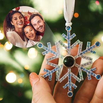 Personalized Photo Projection Christmas Ornaments For Family Lover Faithheart