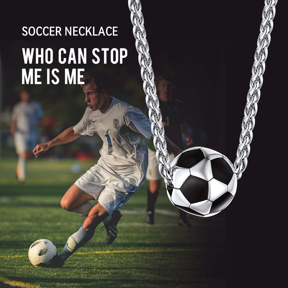 Soccer Pendant Sport Necklace
