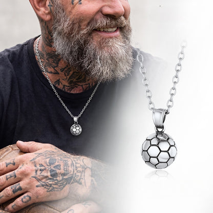 Soccer Pendant Necklace for Sport Fans and Player