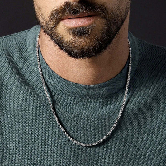 Spiga Wheat Chain Link Necklace for Men