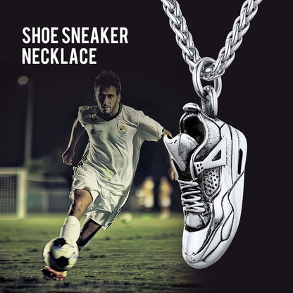 FaithHeart Running Shoe Cool Sport Pendant Necklaces FaithHeart