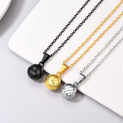 Gameday Sport Volleyball Pendant Necklace for Players and Fans in Different Colors