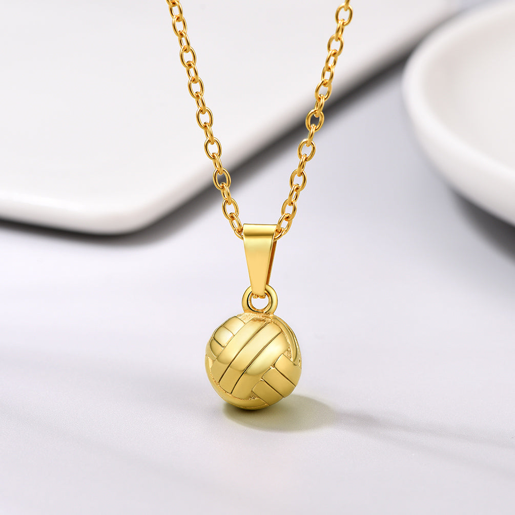  Sport Volleyball Pendant Necklace for Players and Fans