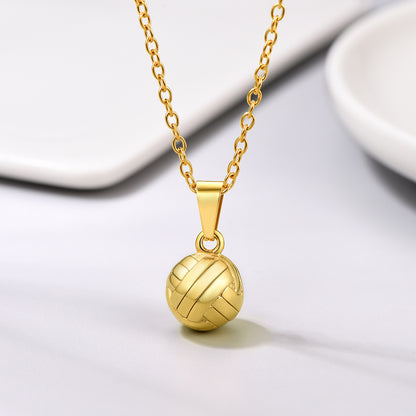 Sport Volleyball Pendant Necklace for Players and Fans