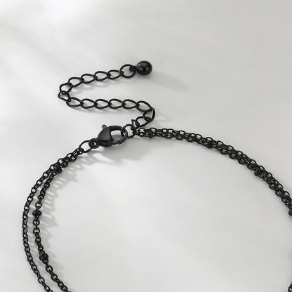 Initial Anklet - Layered Summer Beach Jewelry