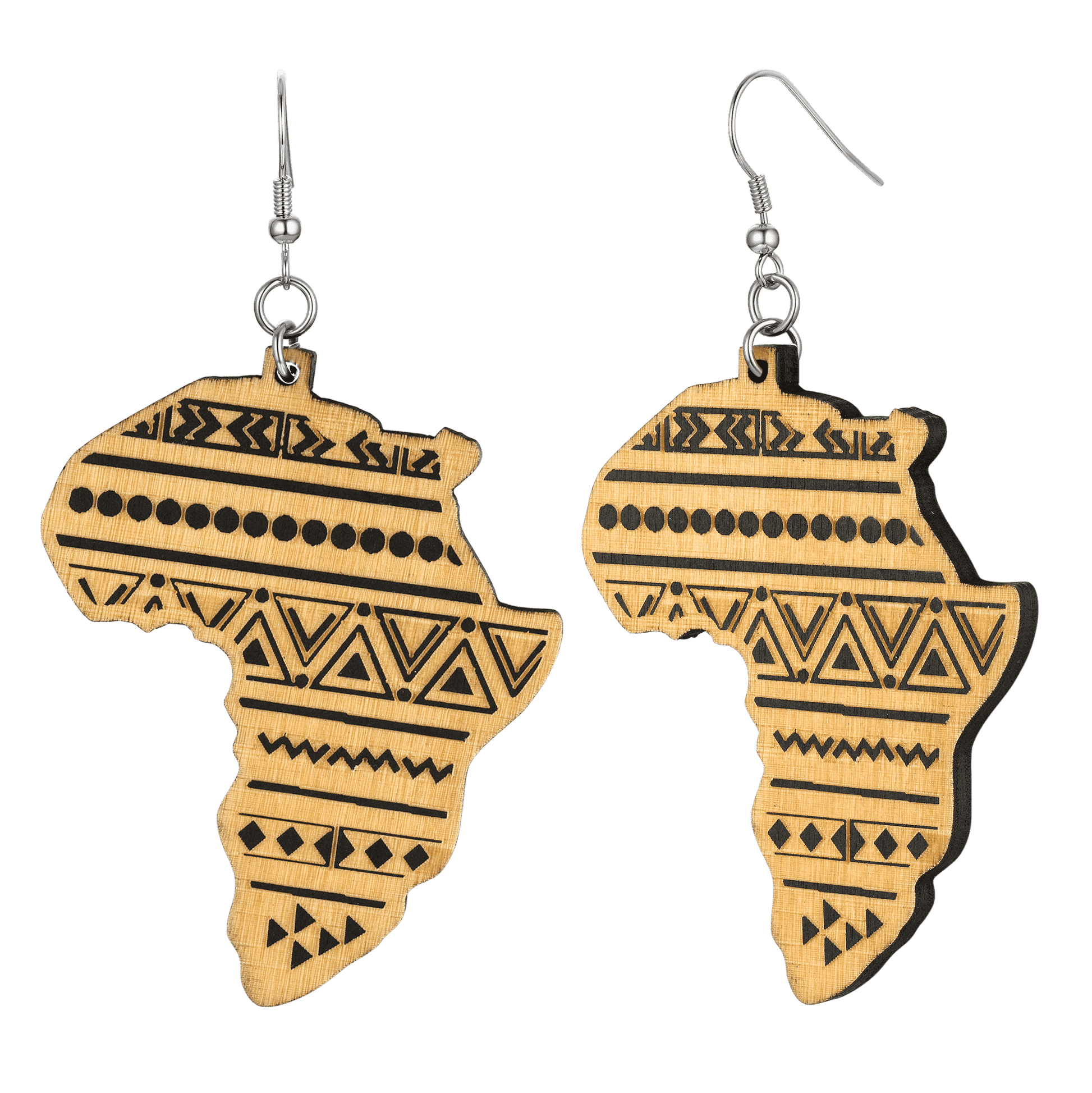 FaithHeart African Map Shaped For Unisex Drop Earrings FaithHeart