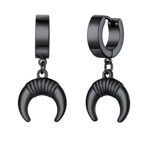Flash Sale Hoops Inverted Moon Earrings for Women Men  