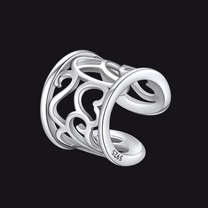FaithHeart Celtic Knot 925 Sterling Silver Cartilage Ear Cuff 1 Pcs FaithHeart