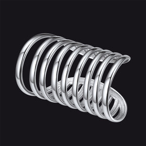 FaithHeart 925 Sterling Silver Ear Cuff Cartilage Helix Wrap Hoop Earrings 1 Pcs FaithHeart