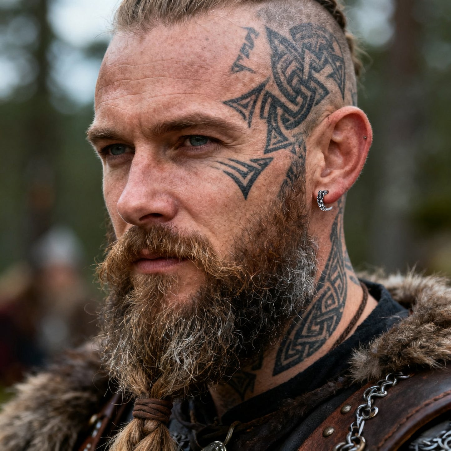 Gothic Native American Tribal Eagle Claw Earrings Animal Jewelry for Men