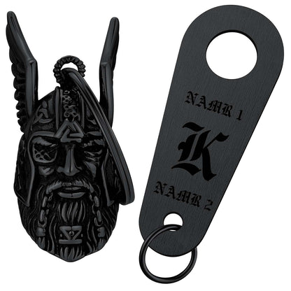 Biker The Vikings With Wing Motorcycle Bell for Bikers FaithHeart