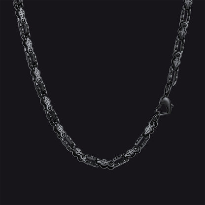 FaithHeart Cross Necklace Stainless Steel Basic Necklace with Heart Clasp FaithHeart Jewelry
