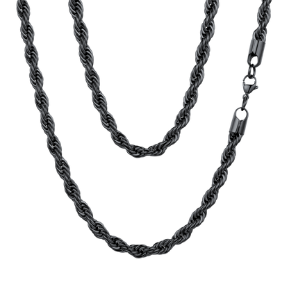 Twisted Rope Link Chain Necklace for Men Women