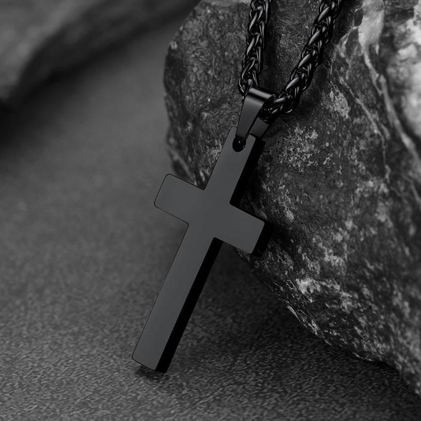 FaithHeart Catholic Cross Necklace For Men FaithHeart