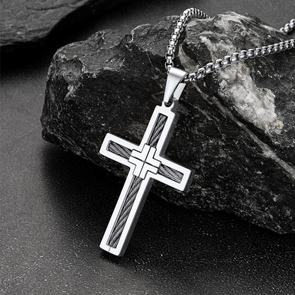  Christian Cross Necklace Pendant for Men