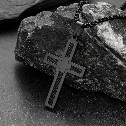  Christian Cross Necklace Pendant for Men