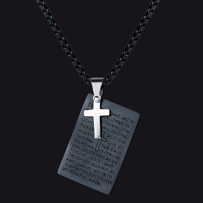 Crucifix Cross Pendant Necklace Religious Amulet Jewelry