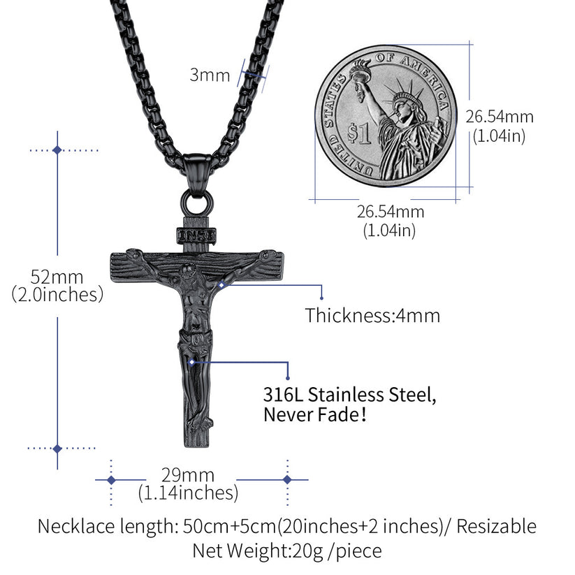 necklace with a cross for men