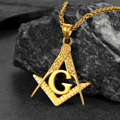 FaithHeart Masonic Pendant Necklace for Freemason FaithHeart