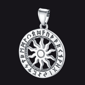 Viking Sun Wheel Pendant FaithHeart Jewelry
