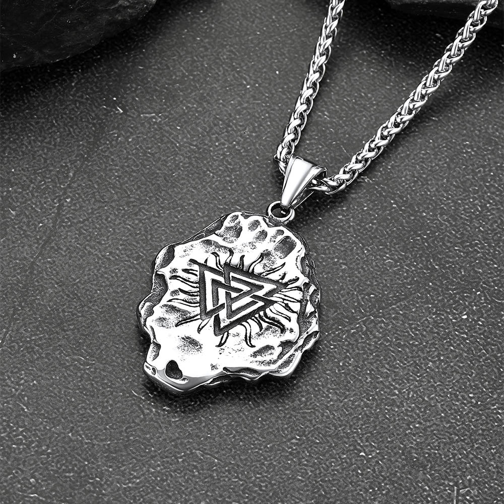 Men's Viking Vegvisir Pendant Necklace