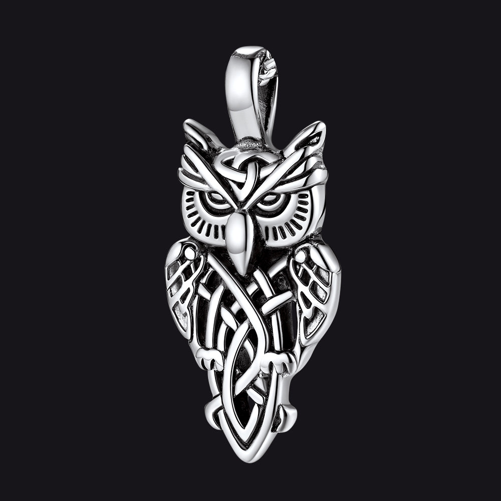Celtic Knot Owl Pendant FaithHeart Jewelry
